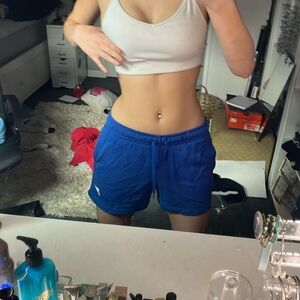 Nike blue longer comfy shorts medium